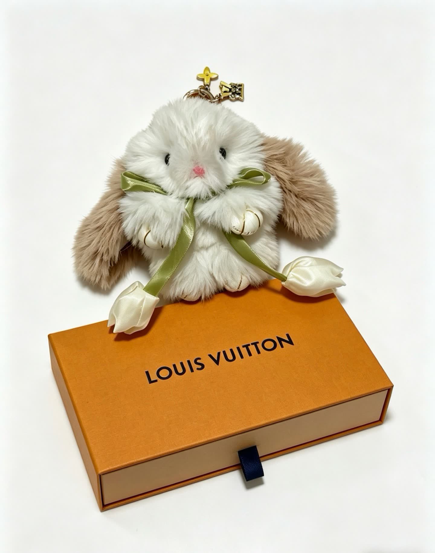 Louis Vuitton White Bunny Keychain